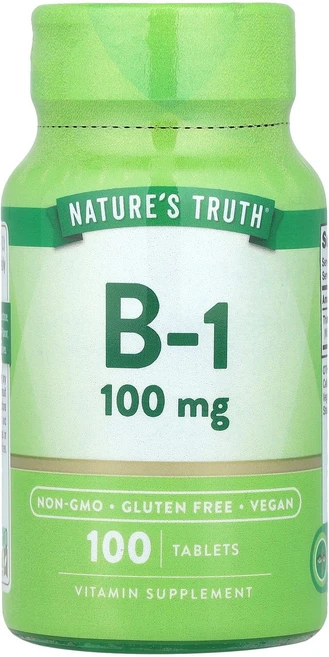 Nature's Truth 비타민B1 100mg 100정 Truth (네이처스 트루스), Nature's Truth, 비타민B1, 100mg,, 1개, 100 - 쿠팡