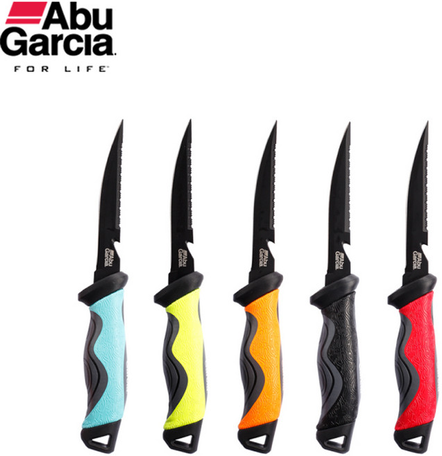 아부가르시아 컬러즈 5인치 멀티 나이프 / 낚시칼 회칼 사시미칼 비늘치기 비늘제거, 민트, 1개
