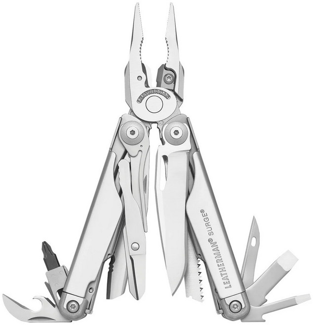 레더맨 (Leatherman) 서지 SURGE 실버 21-in-1 멀티툴, 1개