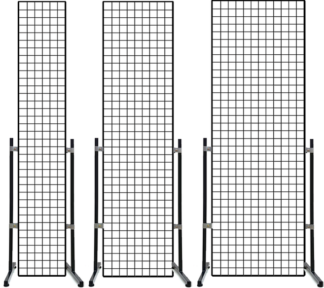 킹철물 네트망 스탠드 매장 진열대, 01) 450x900mm 다리600mm, 1세트, 블랙