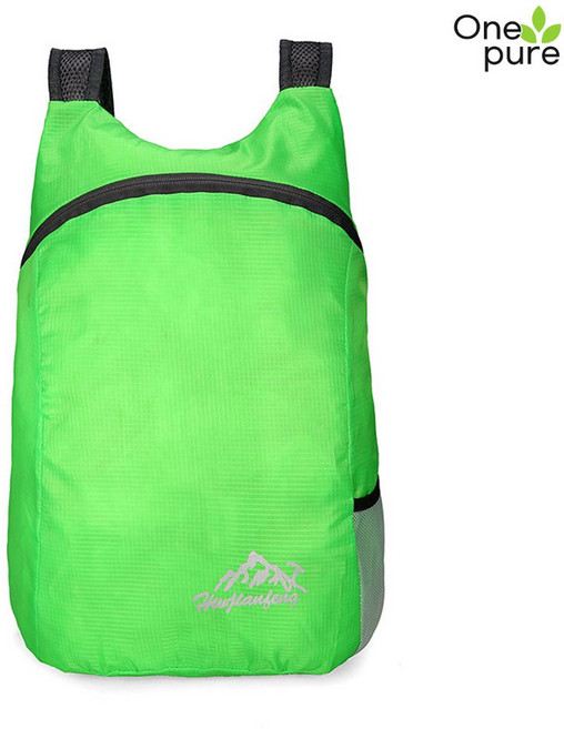 초경량백팩 접이식 남녀공용 여행 배낭하이킹 캐주얼, 그린 폴딩 백팩 물튀김 방지