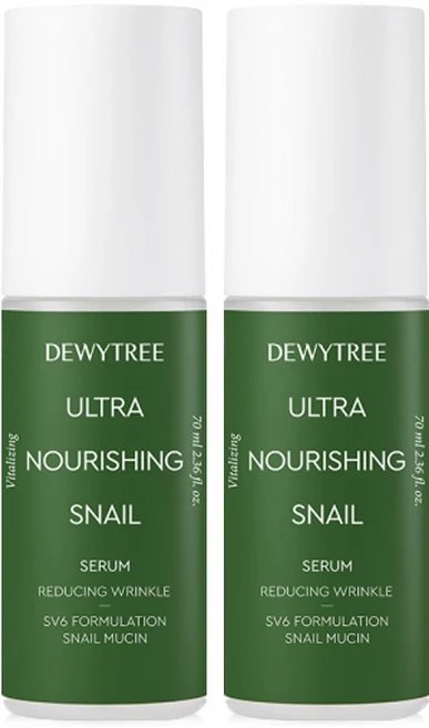 듀이트리 울트라 너리싱 스네일 에센스 세럼, 2개, 70ml - 쿠팡