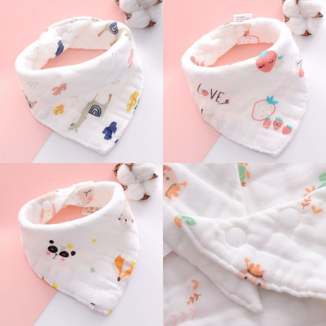 거즈 스카프/10겹/턱받이/순면/방수/이유식/출산준비물/스카프빕/신생아