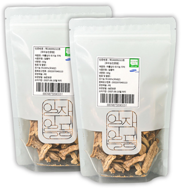 [쌍계명차] 지관 유기농차, 60g, 2개, 1개입