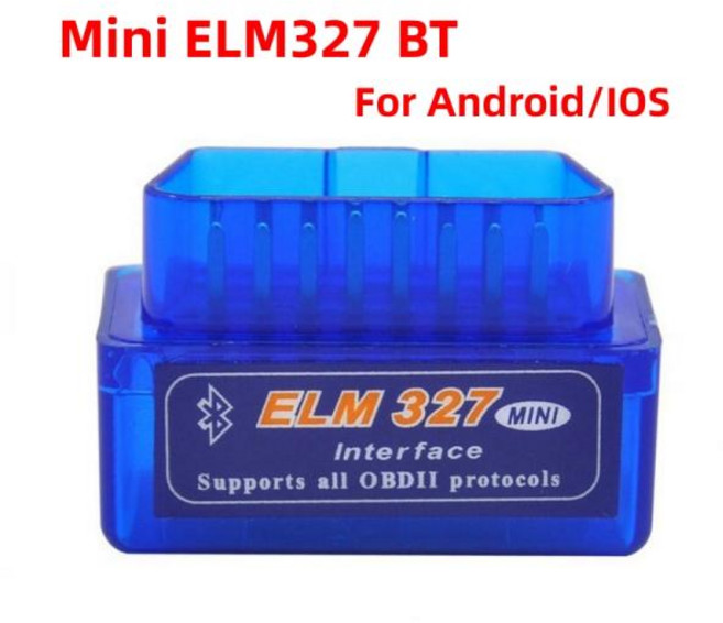 바코드스캐너 바코드리더기 데스크톱절단기 전기톱 미니 ELM327 블루투스 V2.1 OBD2 자동차 진단 스캐너 ELM 327 안드로이드호환호환호환호환 IOS ODB2 스캔 코드, 1개