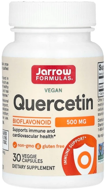 재로우 퀘세틴 플라보노이드 500mg 베지 캡슐, 1개, 30정 - 쿠팡
