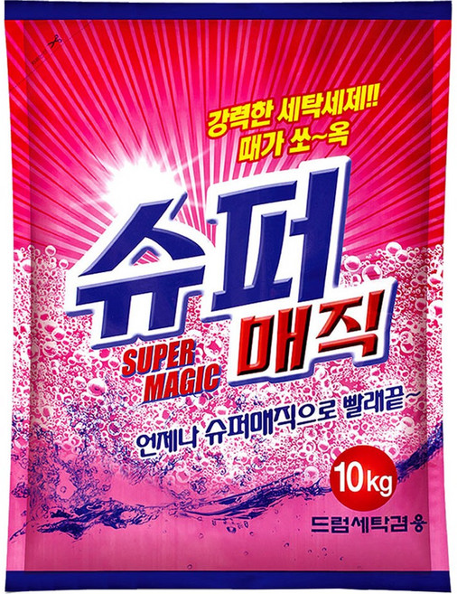 크린테크 슈퍼매직 분말세제 리필, 10kg, 1개