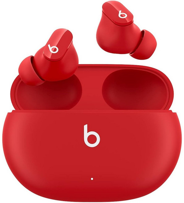 Beats Studio Buds True Wireless Noise Cancelling 이어버드 Apple Android와 호환 내장 마이크 IPX4 등급 땀 방지 이어폰 클래, Red, Studio Buds_Without AppleCare+, 1개