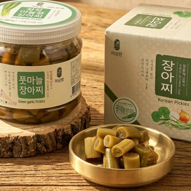풋마늘 장아찌 마늘 짱아치, 1개, 800g