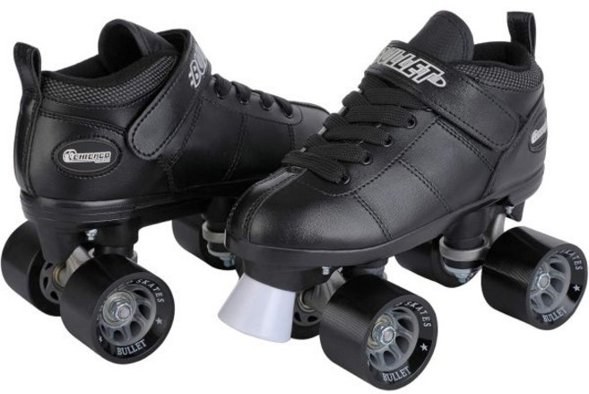 Chicago Skates 시카고 불렛 남성 스피드 롤러 스케이트 블랙 사이즈 8, 1개