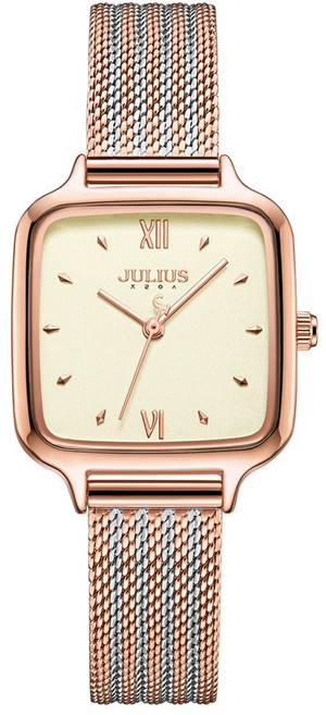 JULIUS 聚利時 倫敦之約 米蘭編織方形腕錶 JA-1264 (26X33mm) 女錶
