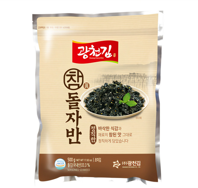 광천김 참 돌자반, 500g, 1개