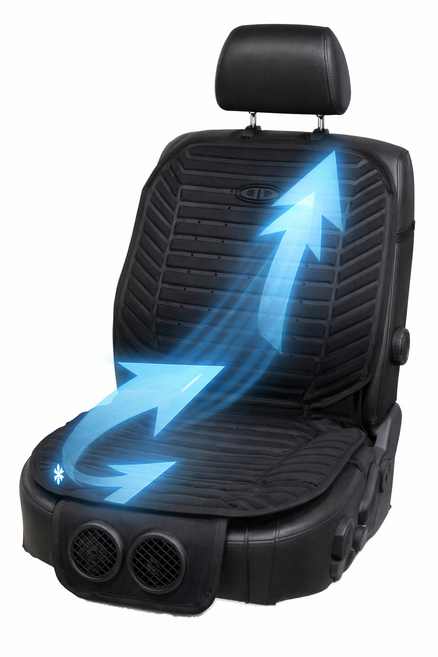 에스키모 바람방석(12/24V) 쿨링시트 여름시트 통풍시트, 블랙, 1개