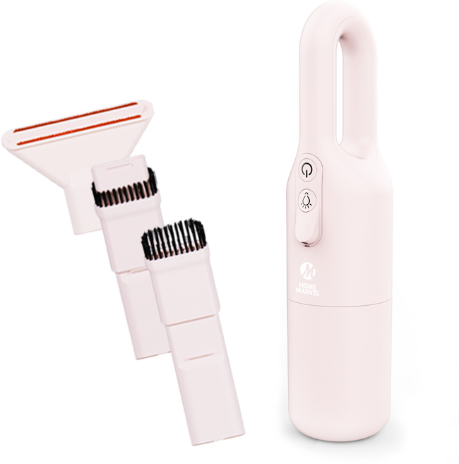 홈마블 핸디 밀크 무선 청소기 HV90, 핑크, HV90(+LED 라이트 기능)