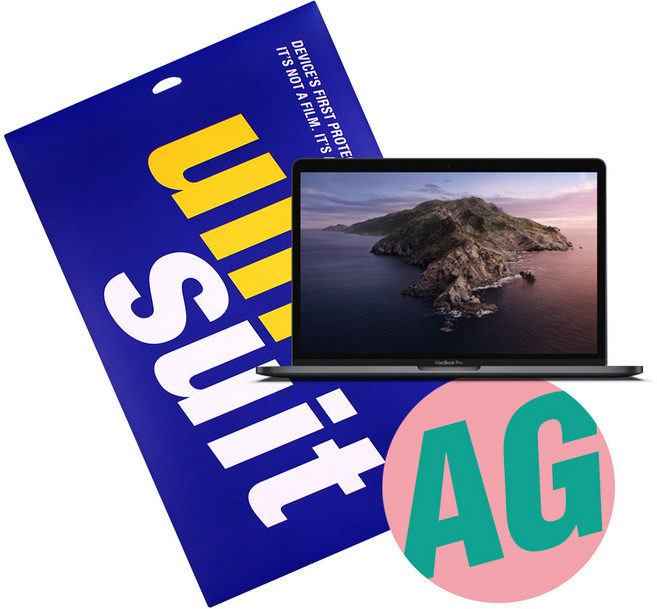 유니슈트 2020 맥북프로 13형 일반형(A2289) 지문방지 저반사 액정보호필름 2매(UT191718), 1개