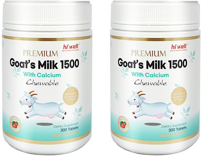 하이웰 프리미엄 산양유 1500 딸기향 300정 2개