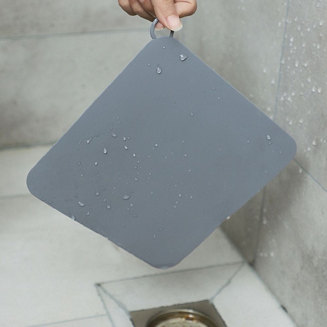 하수구 배수구 싱크대 냄새차단 매트 eso+37889wn, 화이트, 1개