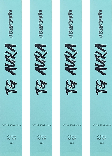 25년 최신 타투그리모 아우라 두피 물들임 30ml 1개 흑갈색 홈쇼핑관리(6010999), 4개
