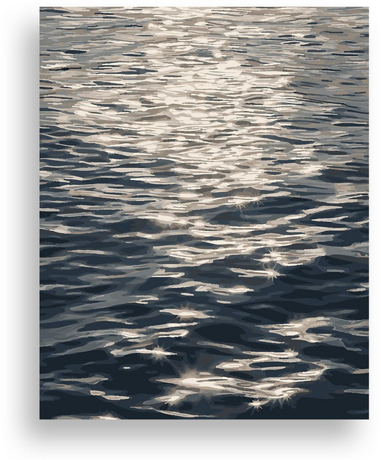 위메이크 페인팅 DIY 명화그리기 세트 윤슬 40x50, 1개