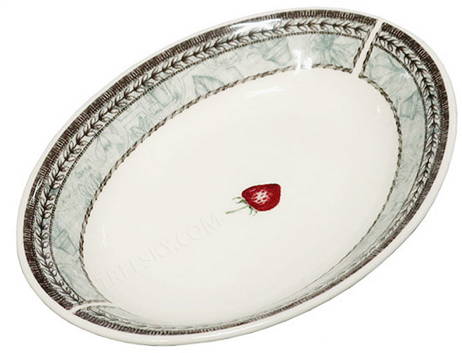 영제 존슨브라더스 마노우드 도자기 타원피클접시-19cm/1개 (910027) 긴접시, 1개