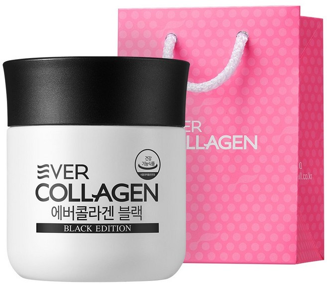 [비오틴 8 333%+맥주효모] 에버콜라겐 블랙 + 선물용 미니쇼핑백, 4주, 1개