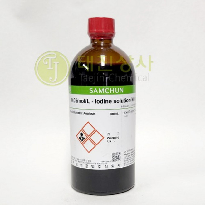 요오드용액(아이오딘용액) 0.05mol Iodine standard solution(0.1N) 500ml [7553-56-2]