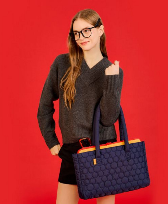 위글위글 가방 파우치 투인원 노트북백 439589, Pink&Blue