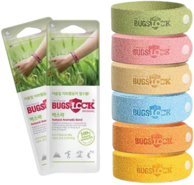 벅스락 아로마오일 방향밴드 팔찌 썸머밴드 밴드 캠핑 낚시 여름용품필수품, 1개