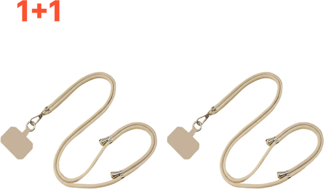 쉬어가게 여행용 휴대폰 목걸이 숄더 스트랩, 1개, Brown