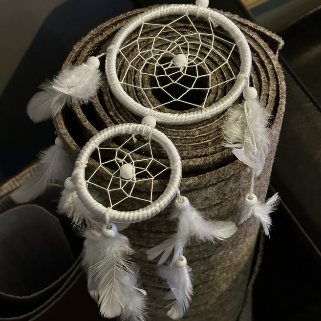 페리나잇 편안한 꿈 행운 드림캐쳐 인테리어, 화이트