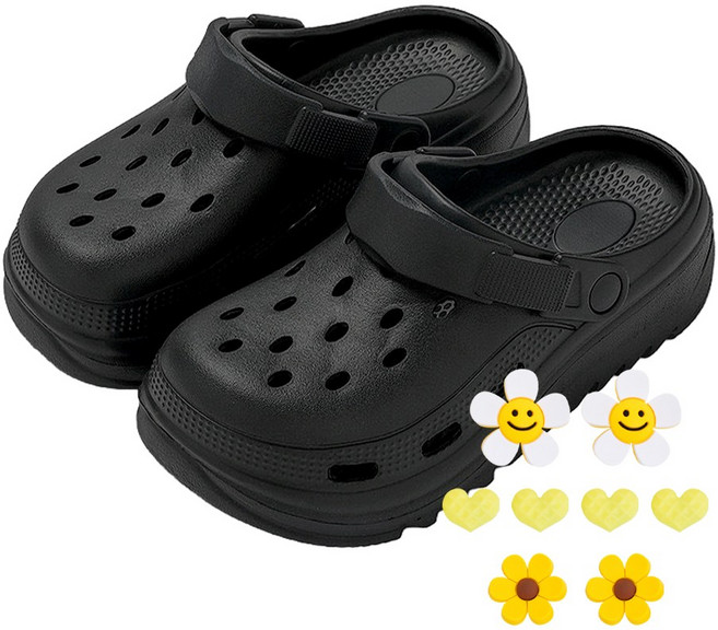 우드피카 미끄럼방지 에어 무중력 키높이 쿠션 샌들 슬리퍼 족저근막 신발 2컬러