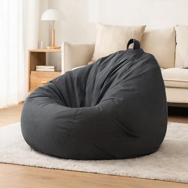 라온프리 고급EPP 푹신한 1인용 빈백쇼파, 어반 그레이