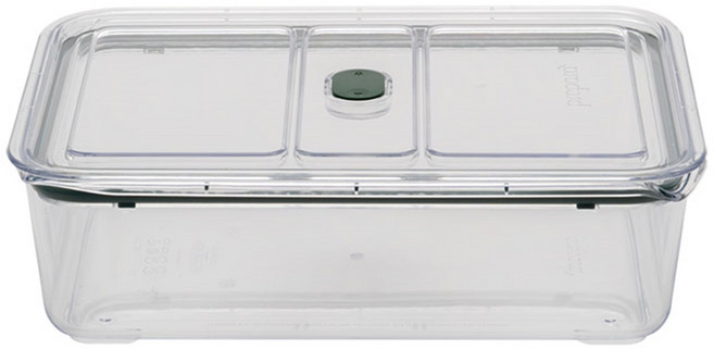 [프리파라] 브루클린 밀폐용기 반찬통 3400ml (그린), 1개, 6호