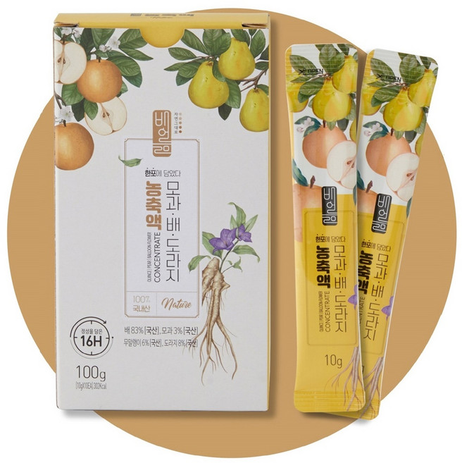 국내산 모과 배도라지 농축액 스틱형 10g x 10봉