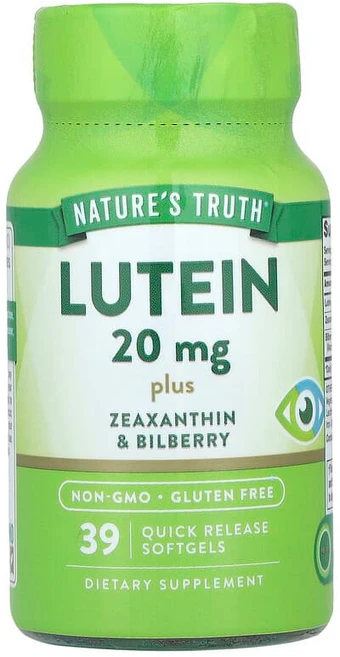 Nature's Truth 루테인 제아잔틴 & 빌베리 함유 속방형 소프트젤 39정 Truth (네이처스 트루스), Nature's Truth (네이처스 트루스) Trut, 1개 - 쿠팡