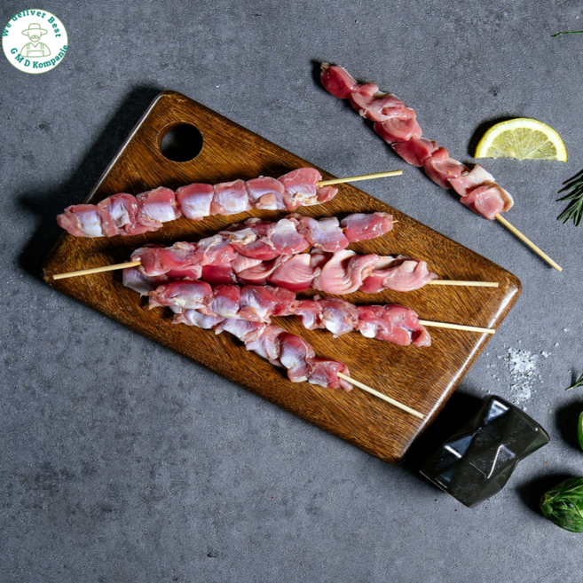 [GMD]대구 명물 수제 국내산 닭똥집 닭근위 닭모래집 꼬치구이 세트 캠핑 밀키트, 20개, 25g