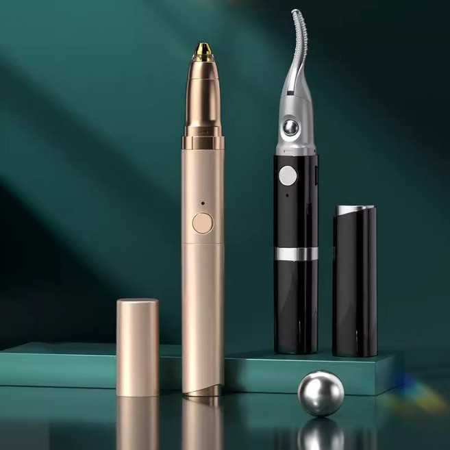 LOVFIR 롱래스팅 고정형 전기 파마 속눈썹 컬링 머신 전동 가열+눈썹 수정기, 블랙