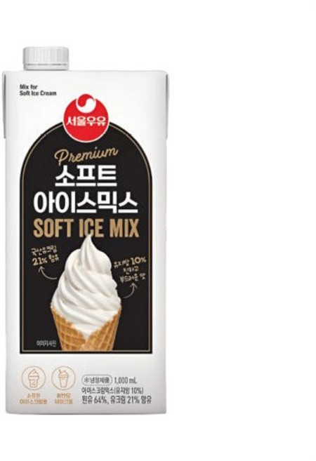 서울우유 소프트 아이스 믹스 아이스크림, 1개, 1L