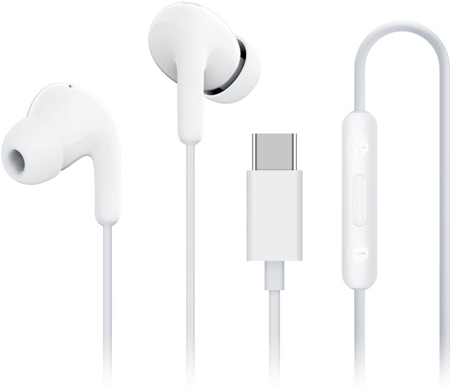 샤오미 C타입 유선 이어폰, M2413E1, 화이트
