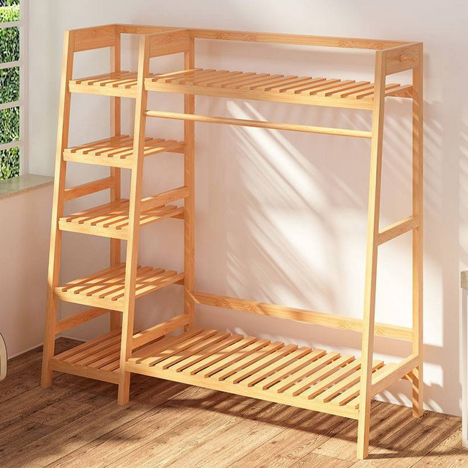 레어로우 시스템 선반 모던 스탠드 코트 랙 바닥 수직 멋진 옷 극 침실 스토리지 캐비닛 다기능 조합, [20] 가지옷걸이 클래식 50 [바퀴없음], [01] 1개의 이야기