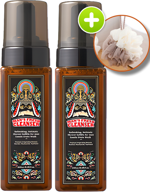 로얄리스트 남성 사타구니 항문 y존 청결제 세정제 대용량, 2세트, 200ml