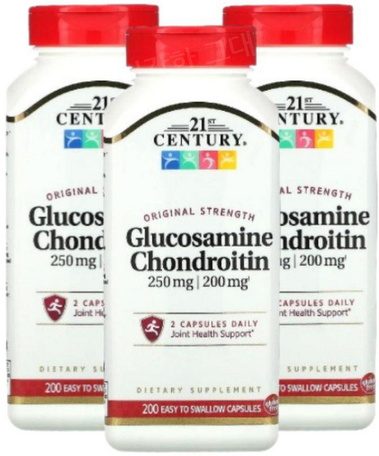 21세기 콘드로이틴 콘드로이친 글루코사민 200캡슐 3개 콘도로이친 Glucosamine, 200정