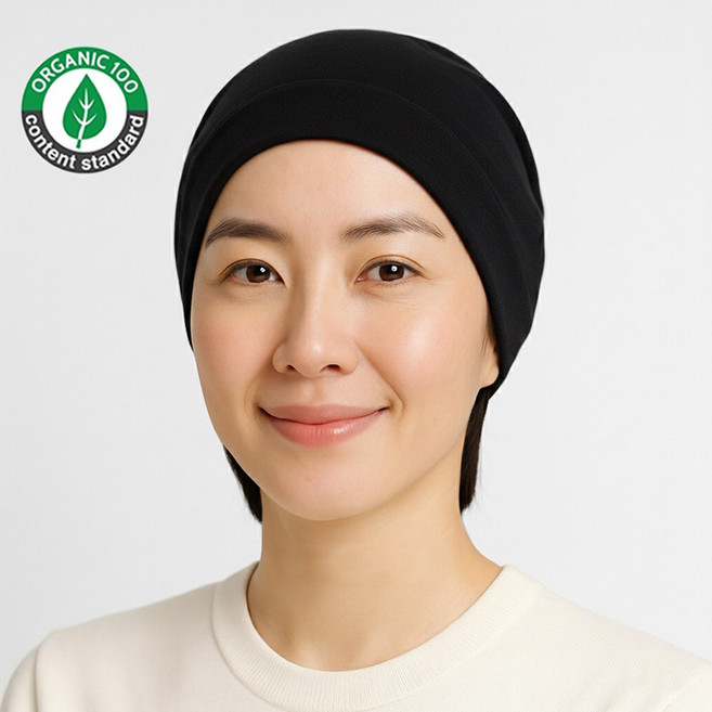 항암모자 오가닉코튼100% 고급원단 수면비니 국내생산 사계절