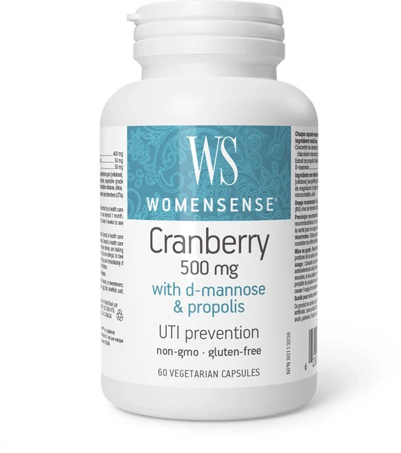 우먼센스 크랜베리 500mg 디만노스 프로폴리스 60캡슐, 60정, 1개 - 쿠팡