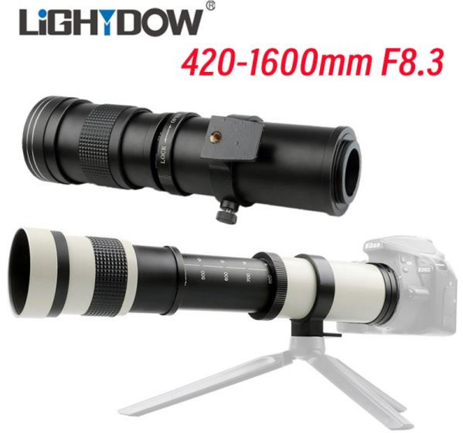Lightdow 420-1600mm F8.3 Canon RF/EF/EF-S/EF-M Fuji XF Nikon Z/F Sony E M4/3 L Pentax 용 풀 프레임, 13 소니 A 마운트, 01 Black