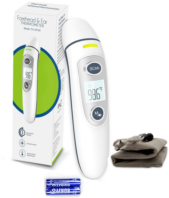 PYHO 휴비딕 토미 오리지널 귀 적외선 체온계 FC-IR100 가정용, 1개