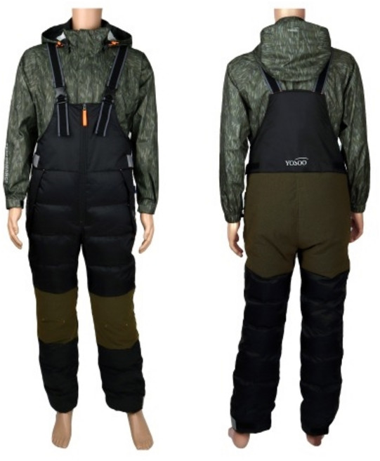 이화 요수 구스다운 멜빵바지 시즌1 낚시복, 골드-105