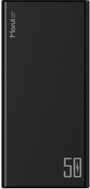 모루이 T50PD / 50000mAh 고속충전 대용량 보조배터리, 블랙