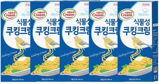 서울우유 식물성 쿠킹크림 1000mL x 5개, 1세트, 5L