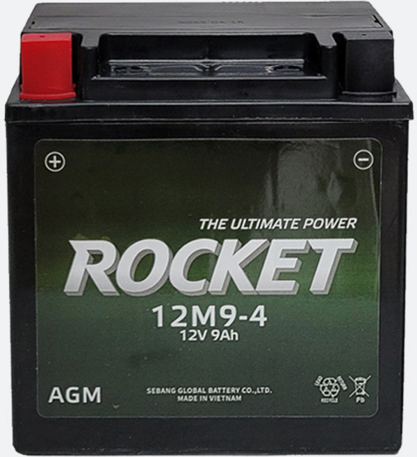 11번 로케트 12M9-4 오토바이밧데리 12V9AH /데이스타, 로케트 오토바이 배터리 9Ah